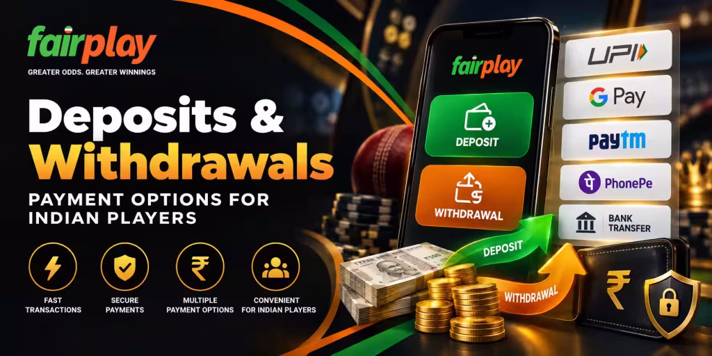 Fairplay Deposits and Withdrawal